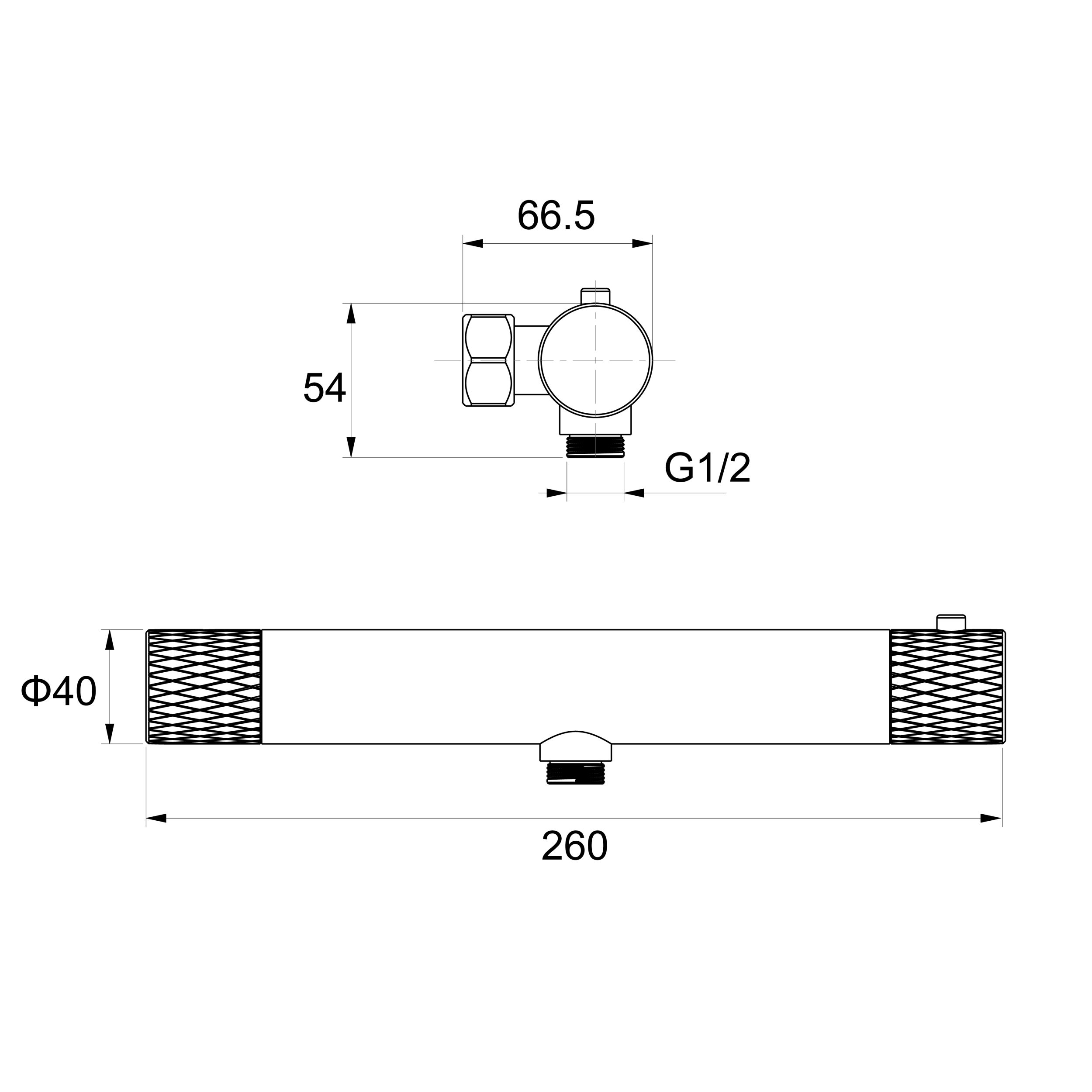  Mitigeur thermostatique bain douche