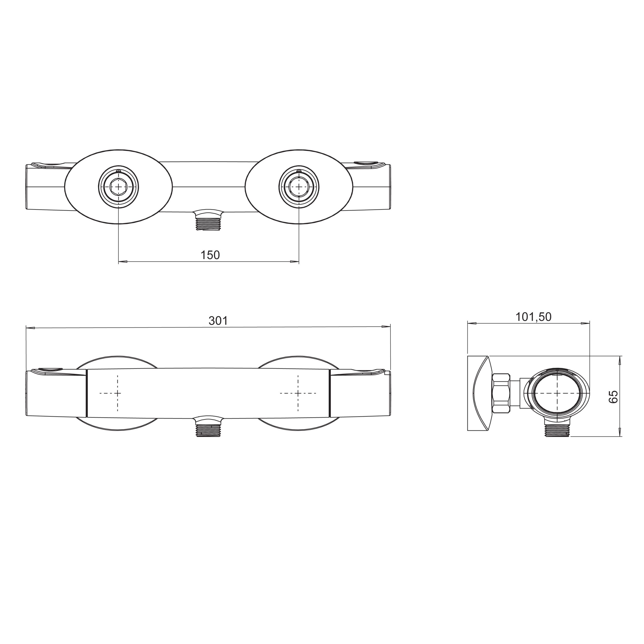  Mitigeur thermostatique douche