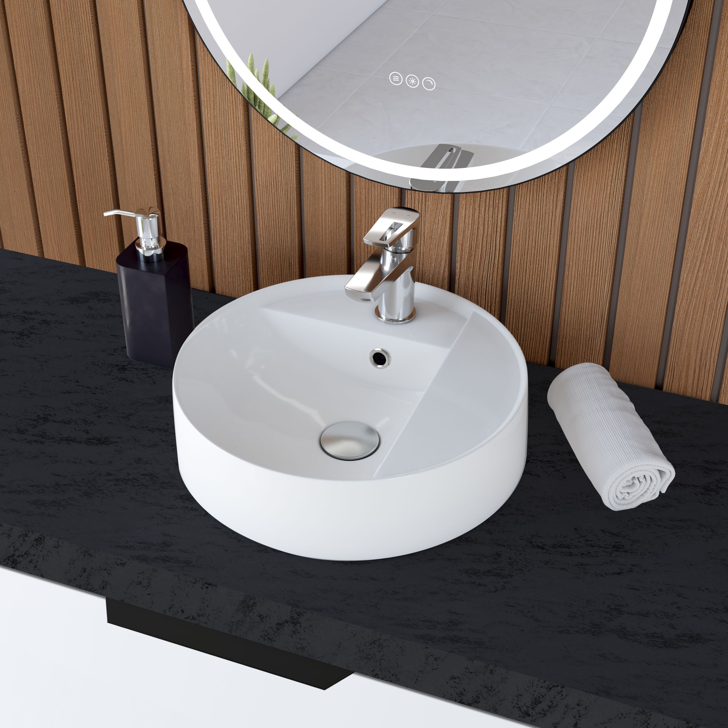  Freestanding washbasin 40 cm - Round