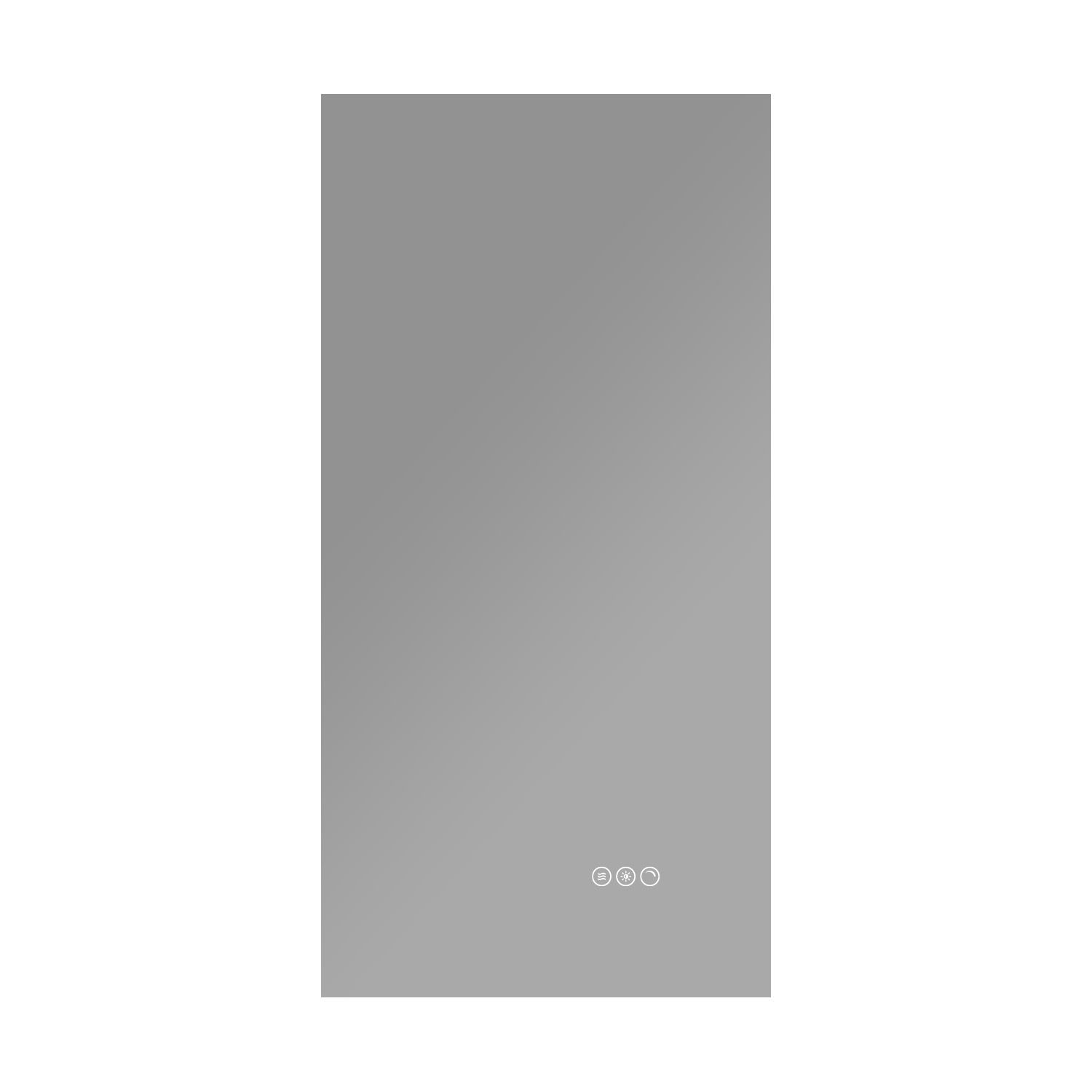  Miroir éclairant LED 45 cm toutes options