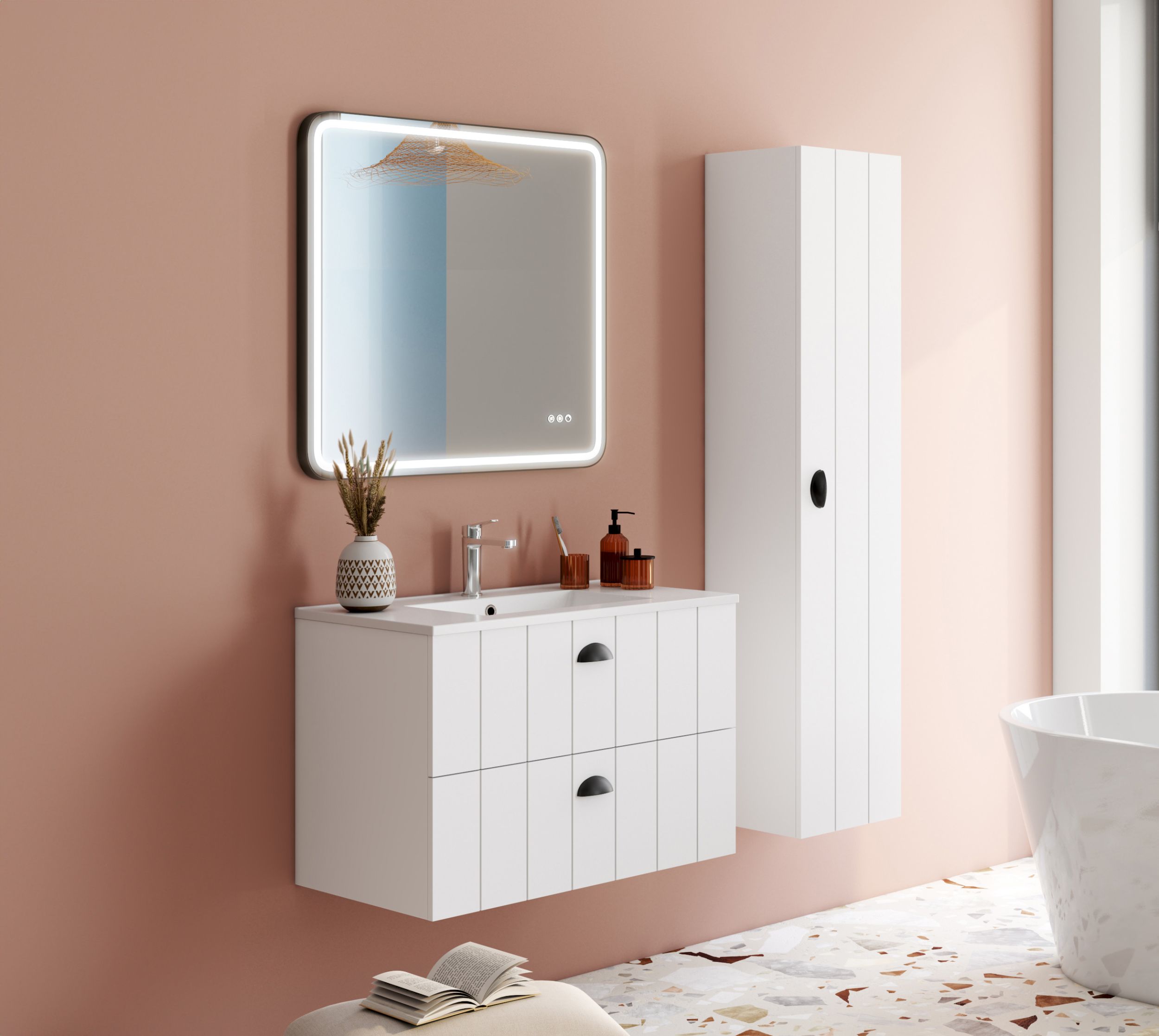  Miroir éclairant LED 80 cm