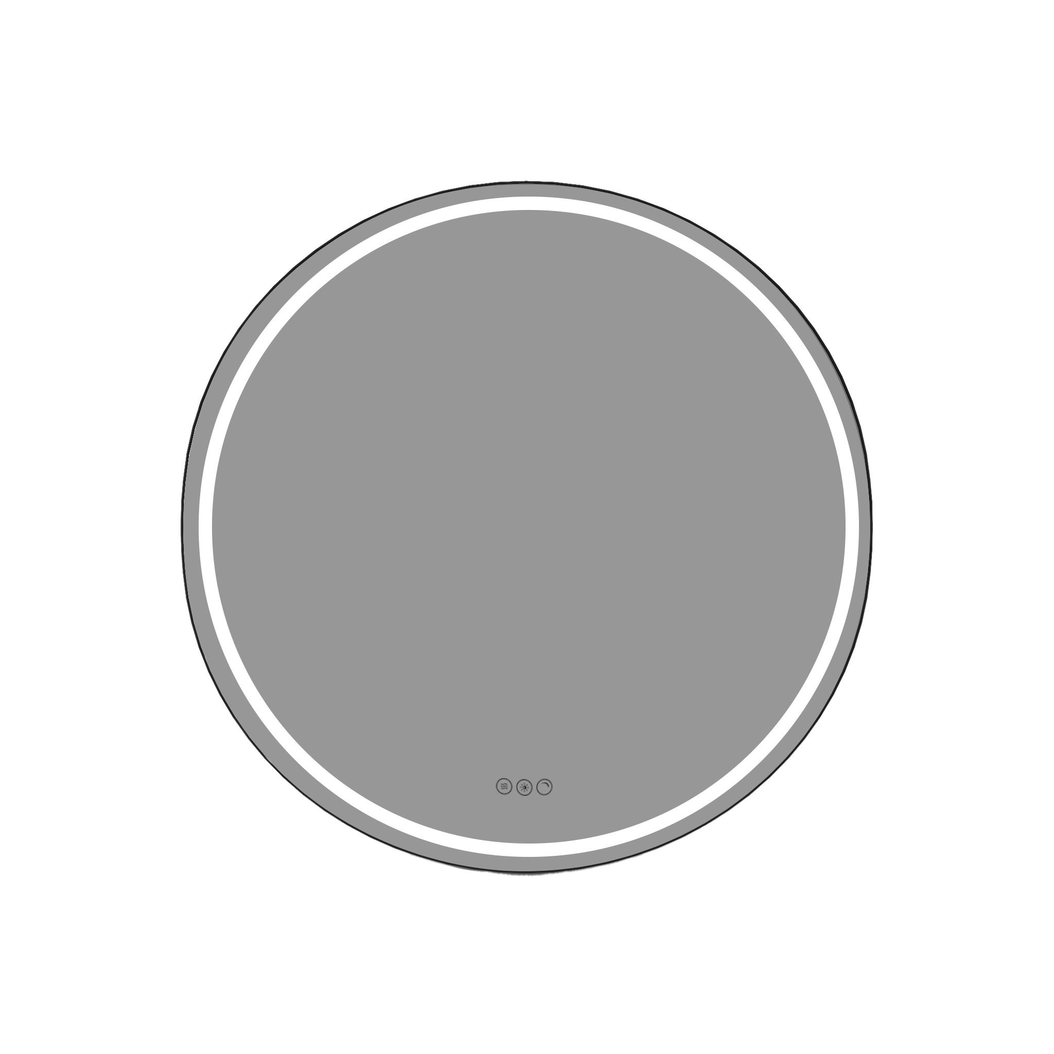  Illuminated mirror LED 80 cm - Round