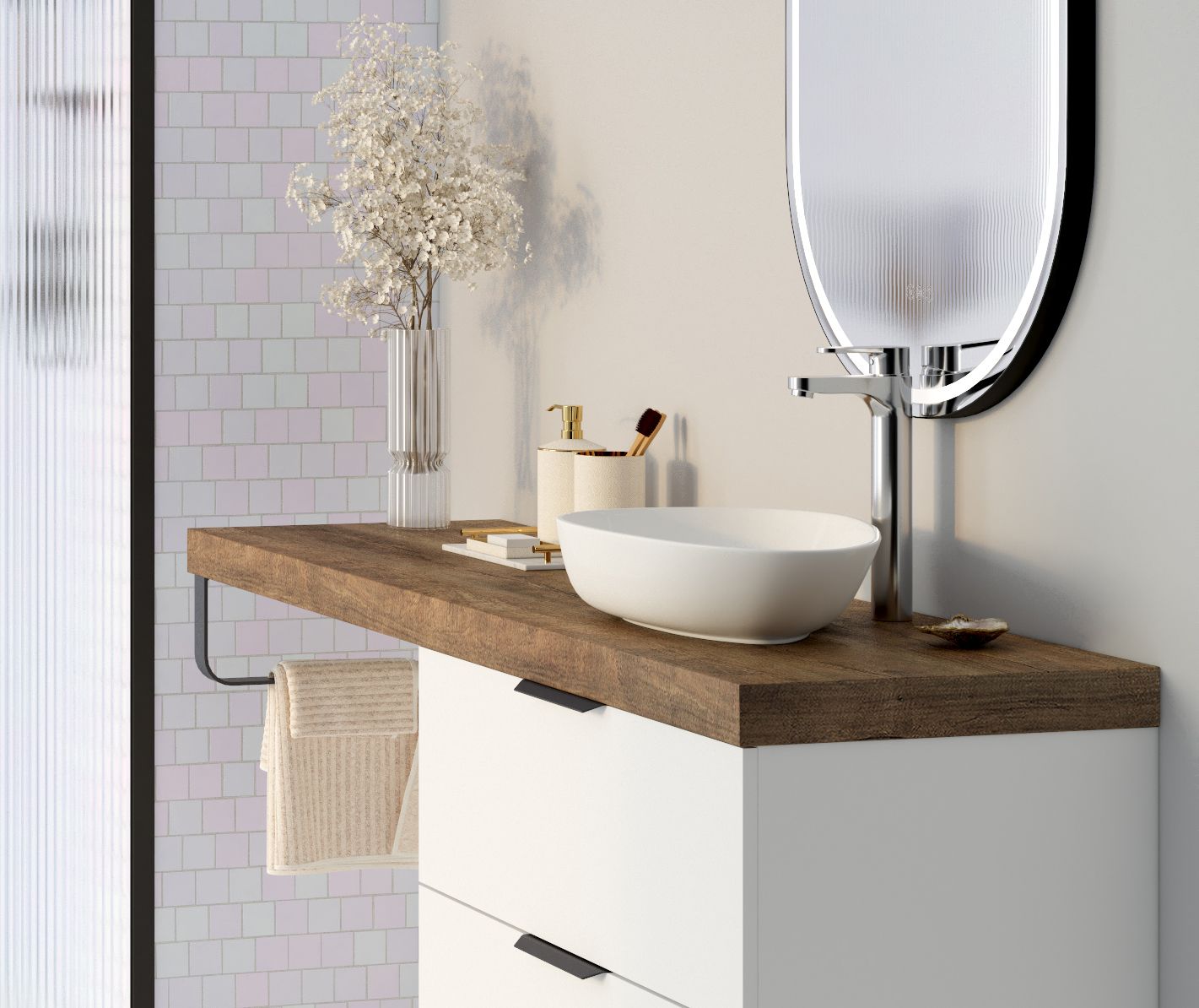  Freestanding washbasin 48 cm