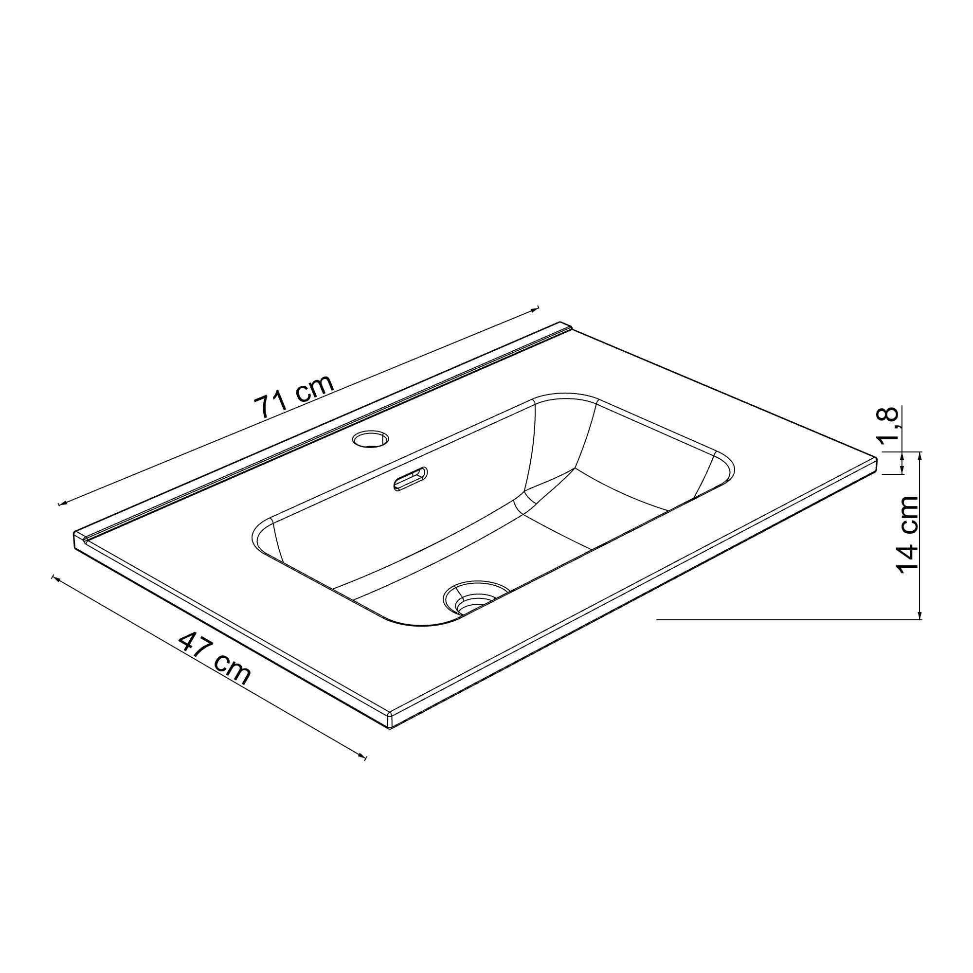  Washbasin 70 cm