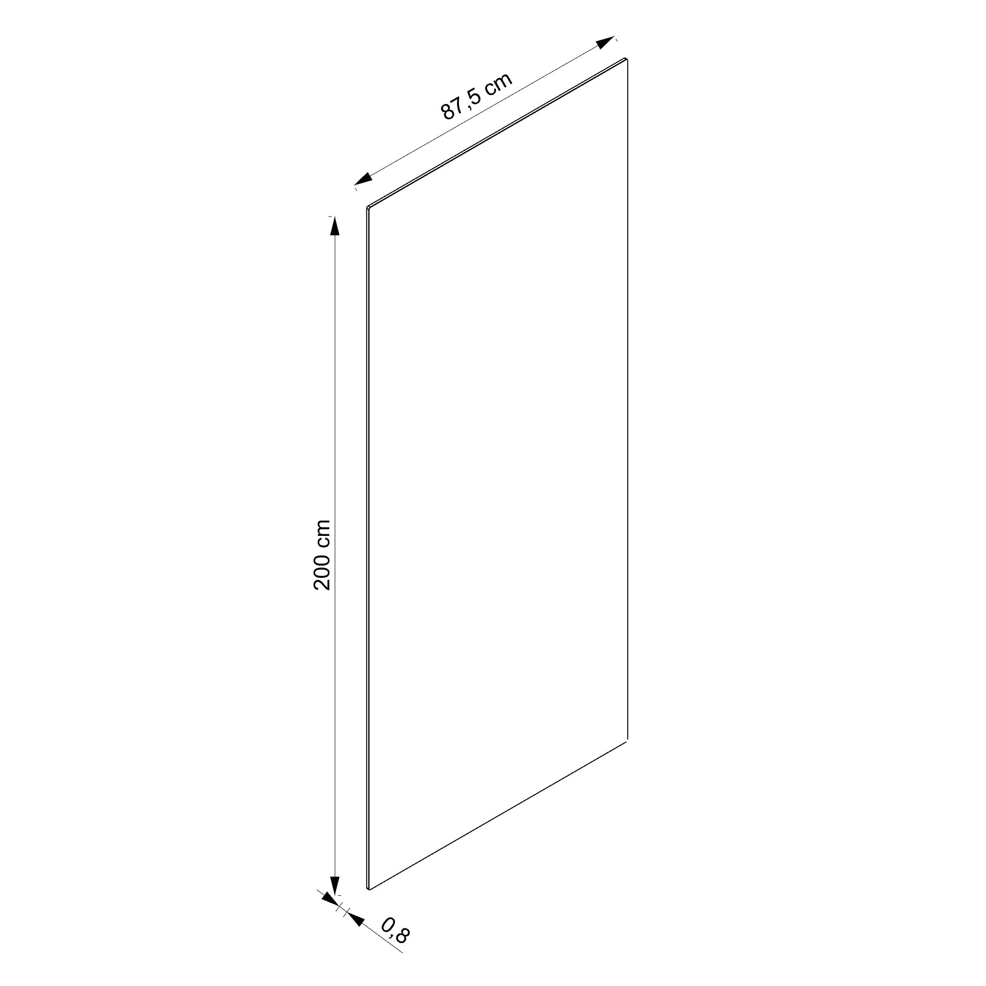  Walk in ondoorzichtig glas