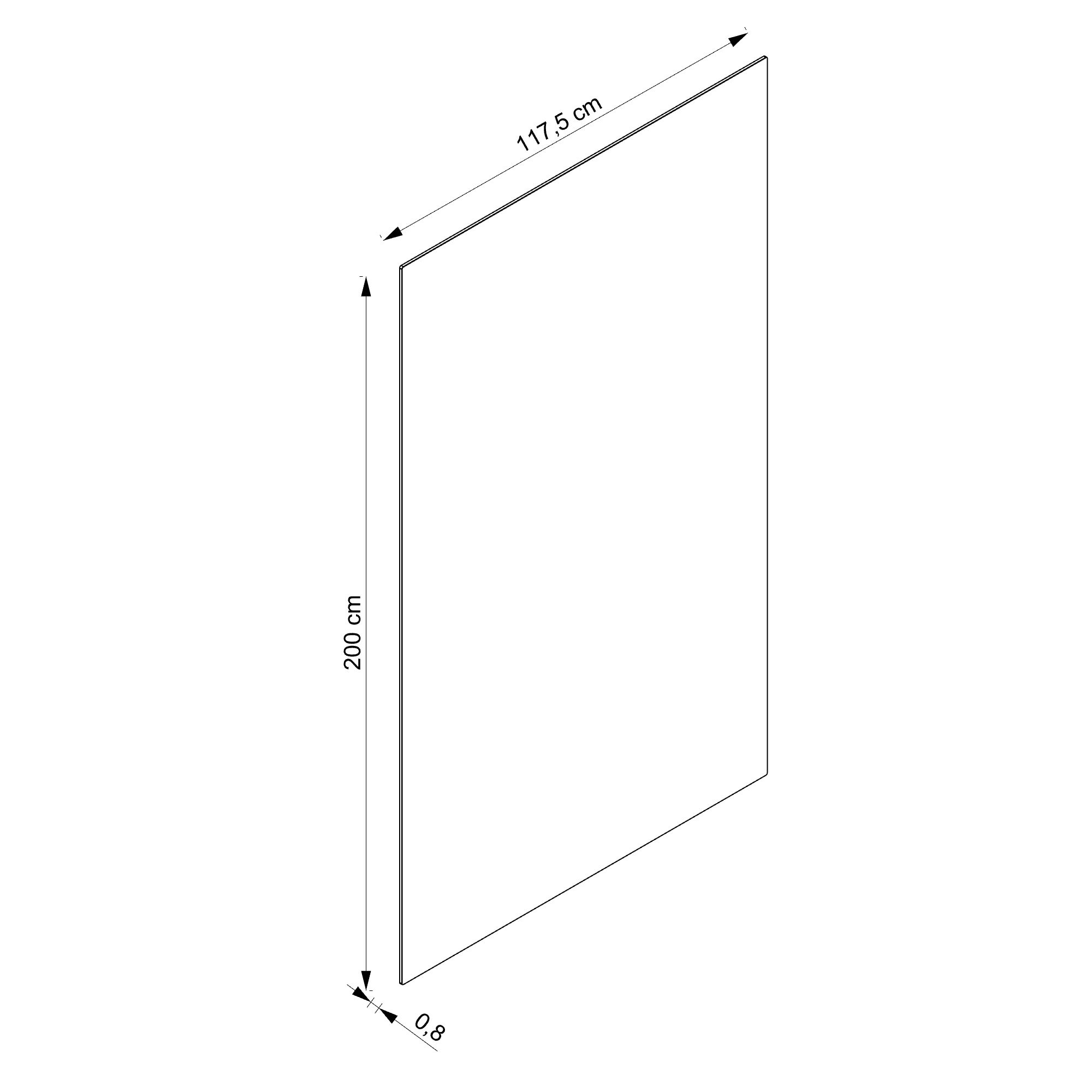  Walk in ondoorzichtig glas