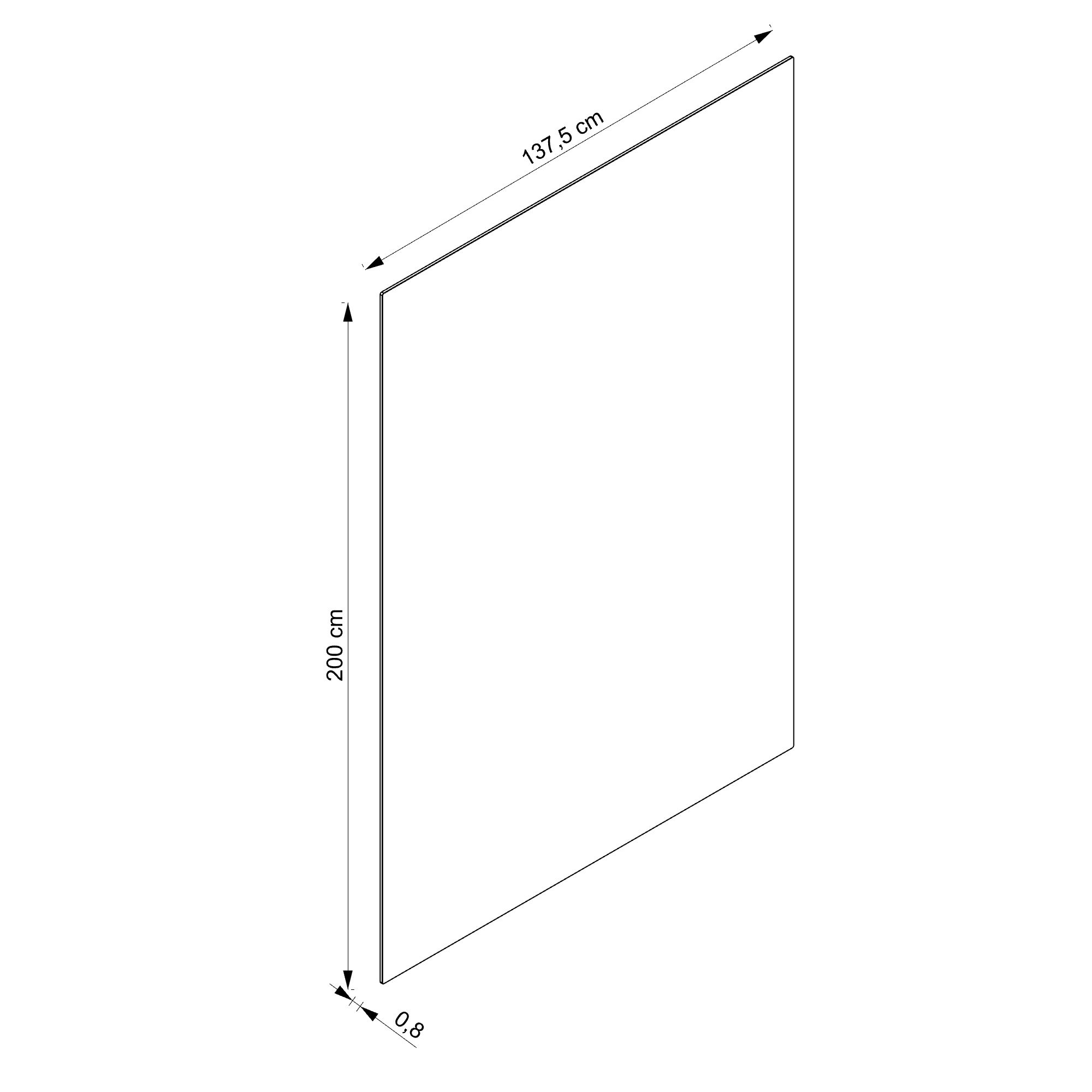  Walk in ondoorzichtig glas