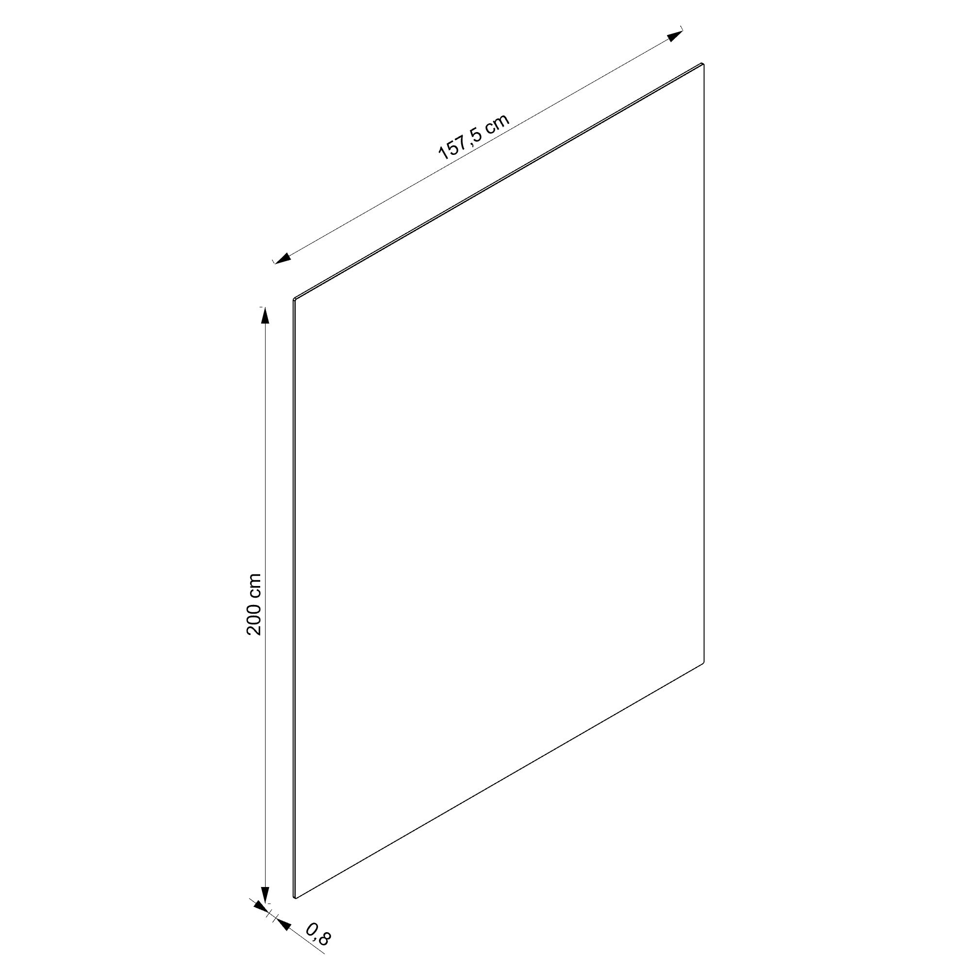  Walk in ondoorzichtig glas