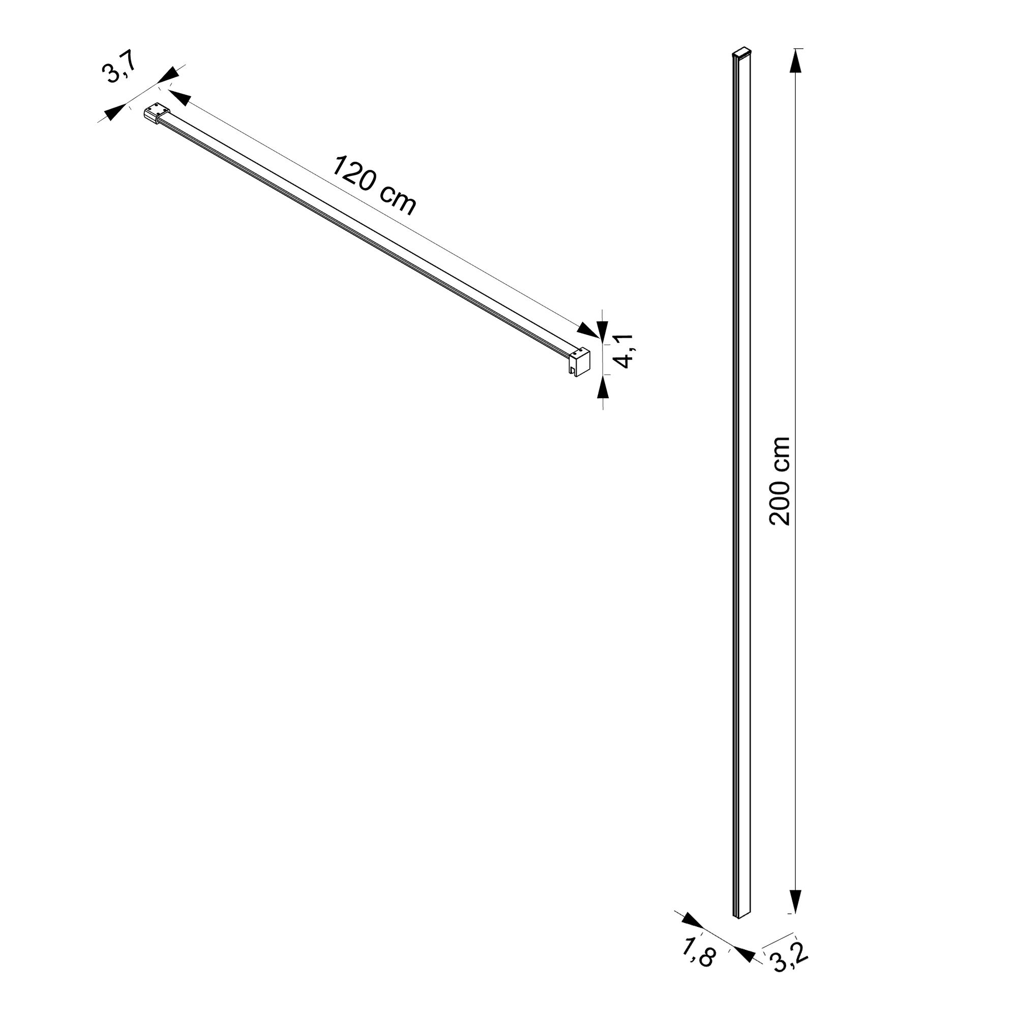  profilé + barre de renfort
