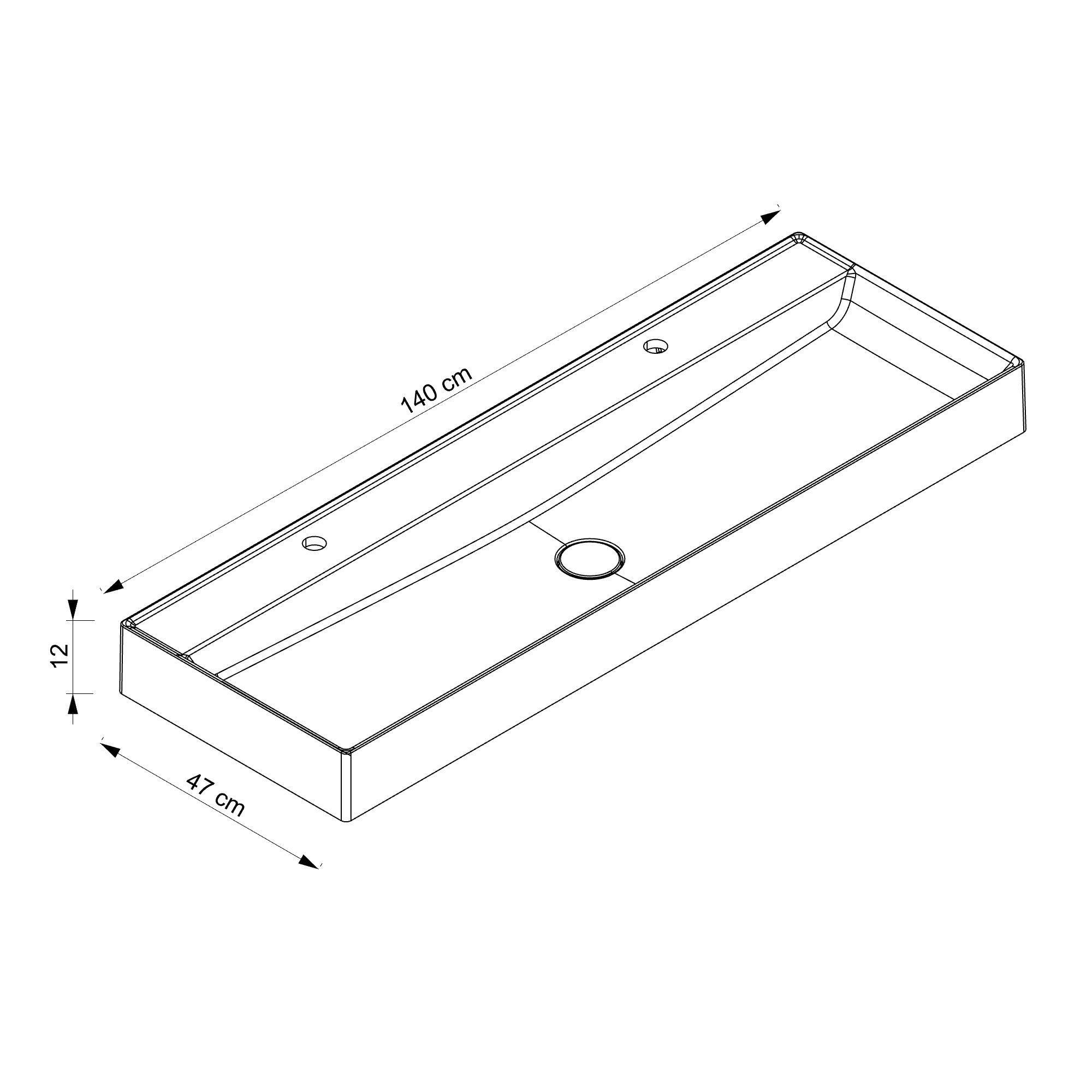  Wastafel 140 cm